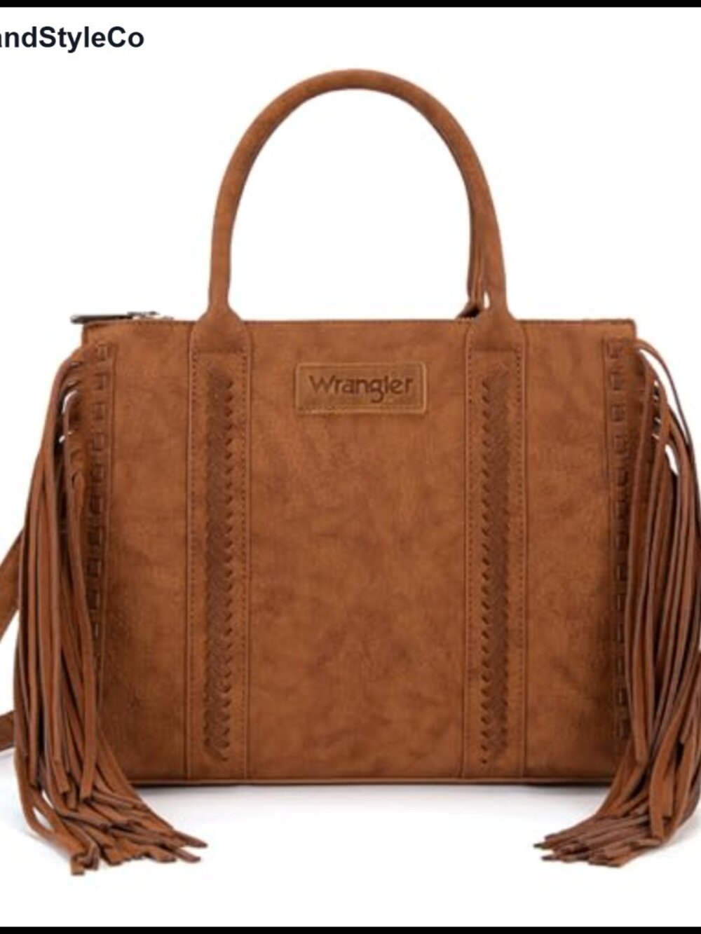 Montana West Faux Leather Fringe Tote Bag Western Shoulder Purse